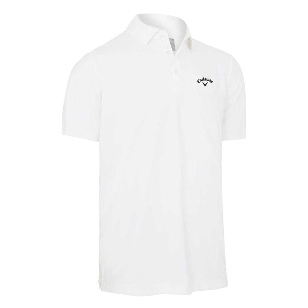 Callaway Mens Regular Short-Sleeved Golf Polo Shirt / Bright White